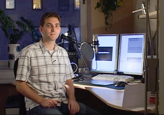 Mattias i studion