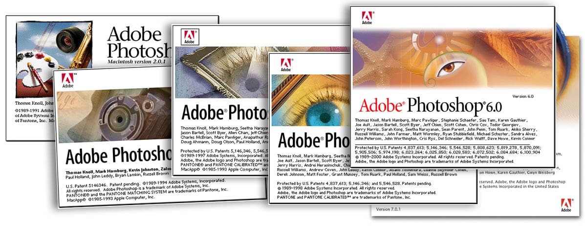Photoshop startskärm 2.0-7.0