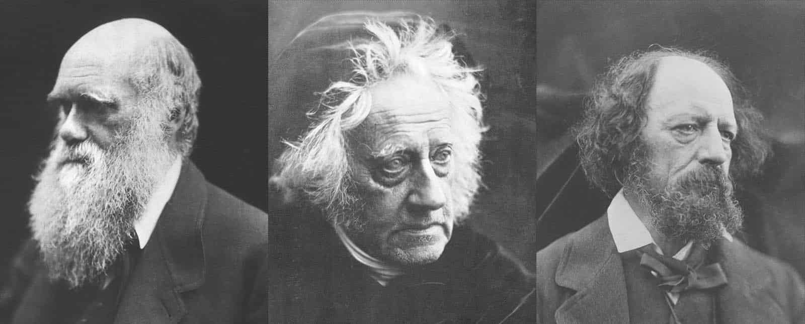 Tre porträtt av Cameron