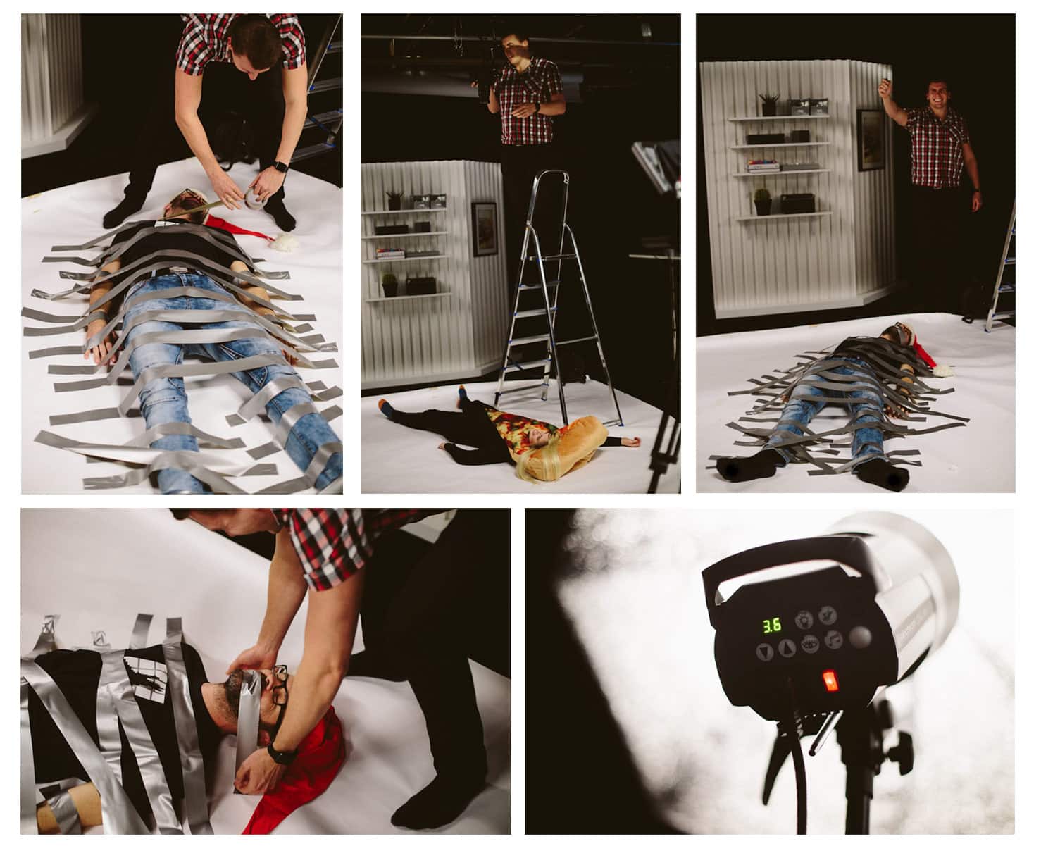 Collage från fotografering
