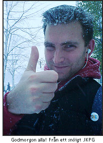 Mattias en tidig snöig morgon